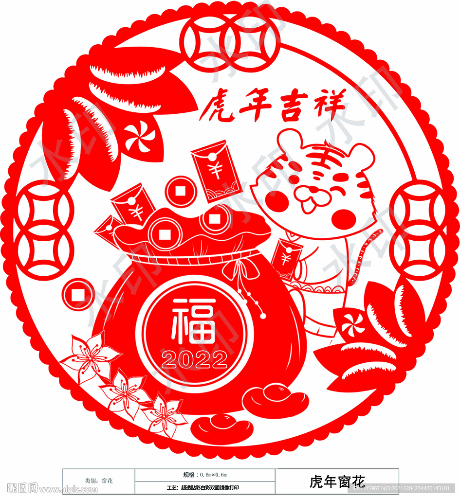 2022虎年窗花