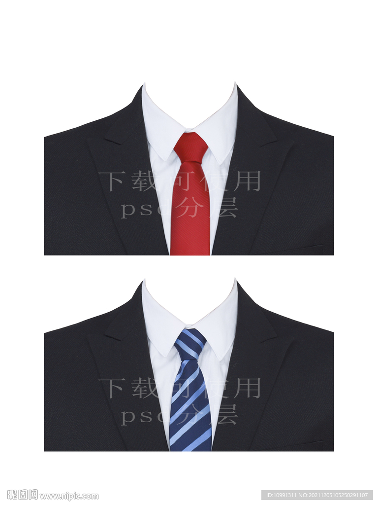 男西装证件照衣服素材