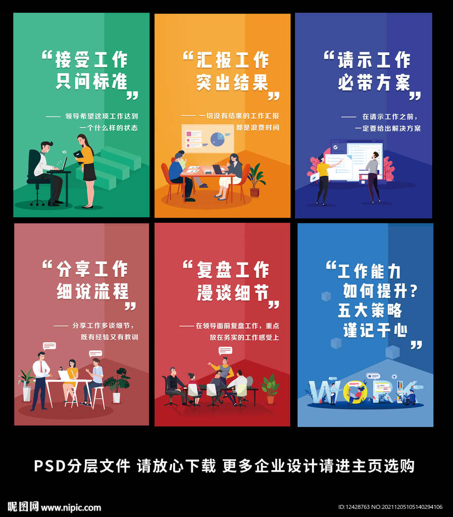 企业扁平化文化展板