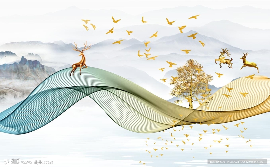 简约现代电视背景墙