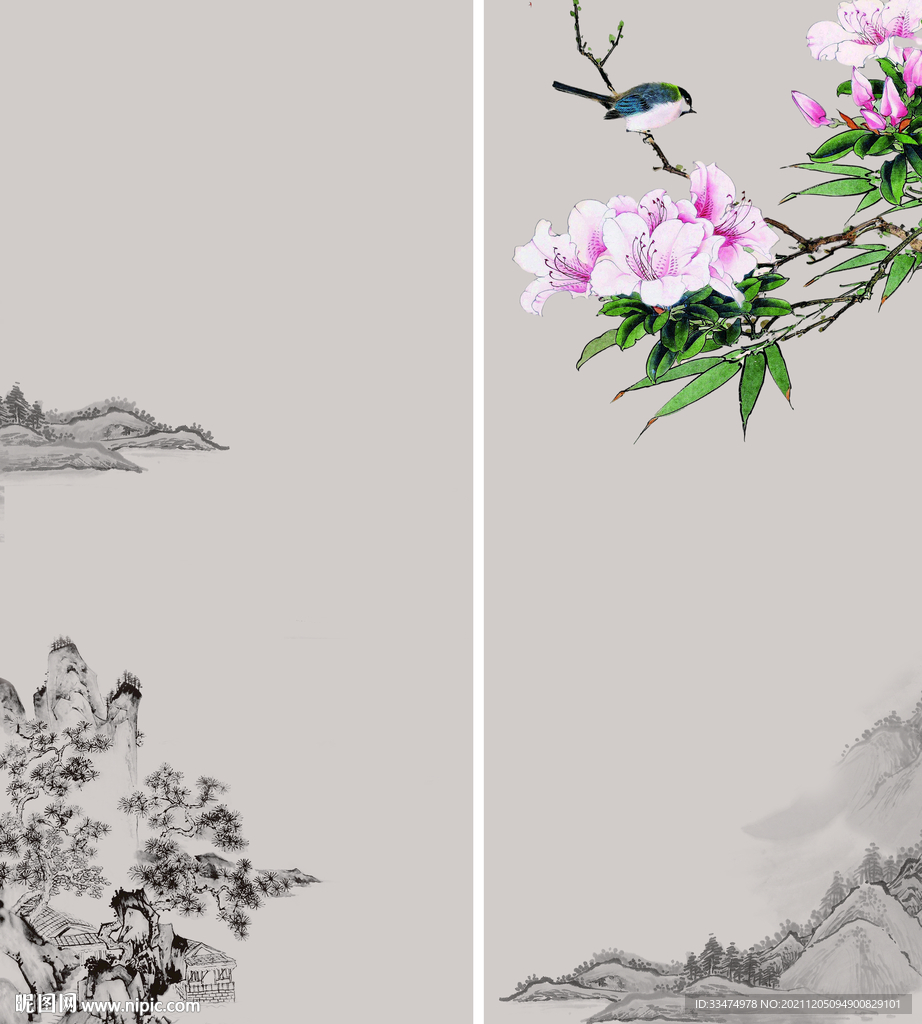 移门隔断装饰画
