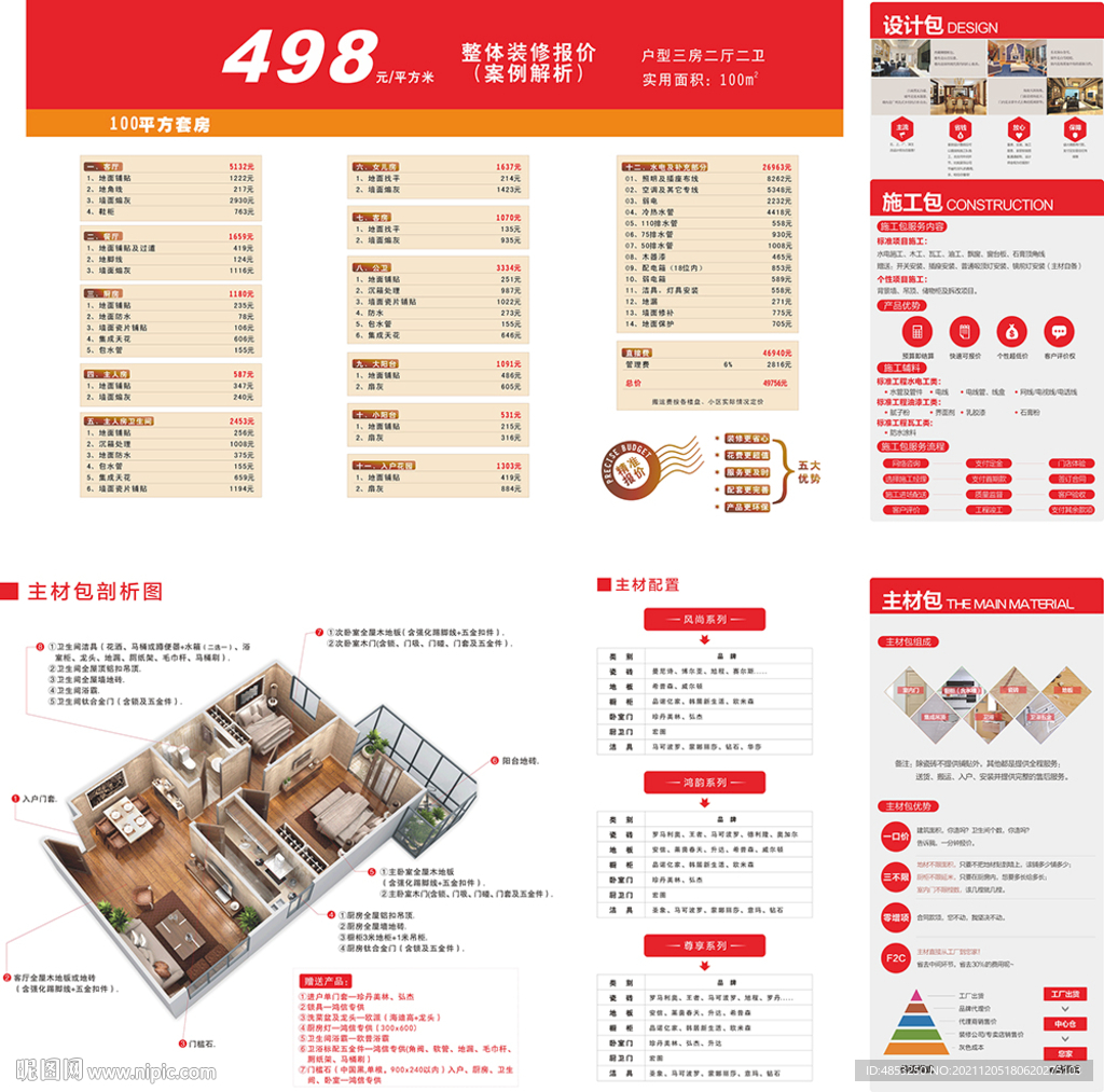 家装套餐 一房一价