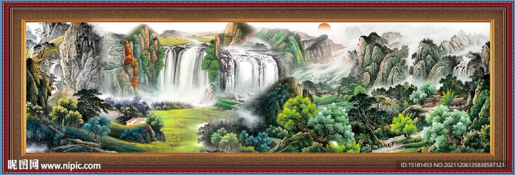 巨幅山水画 