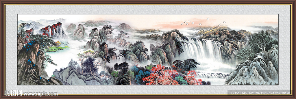 巨幅山水画 