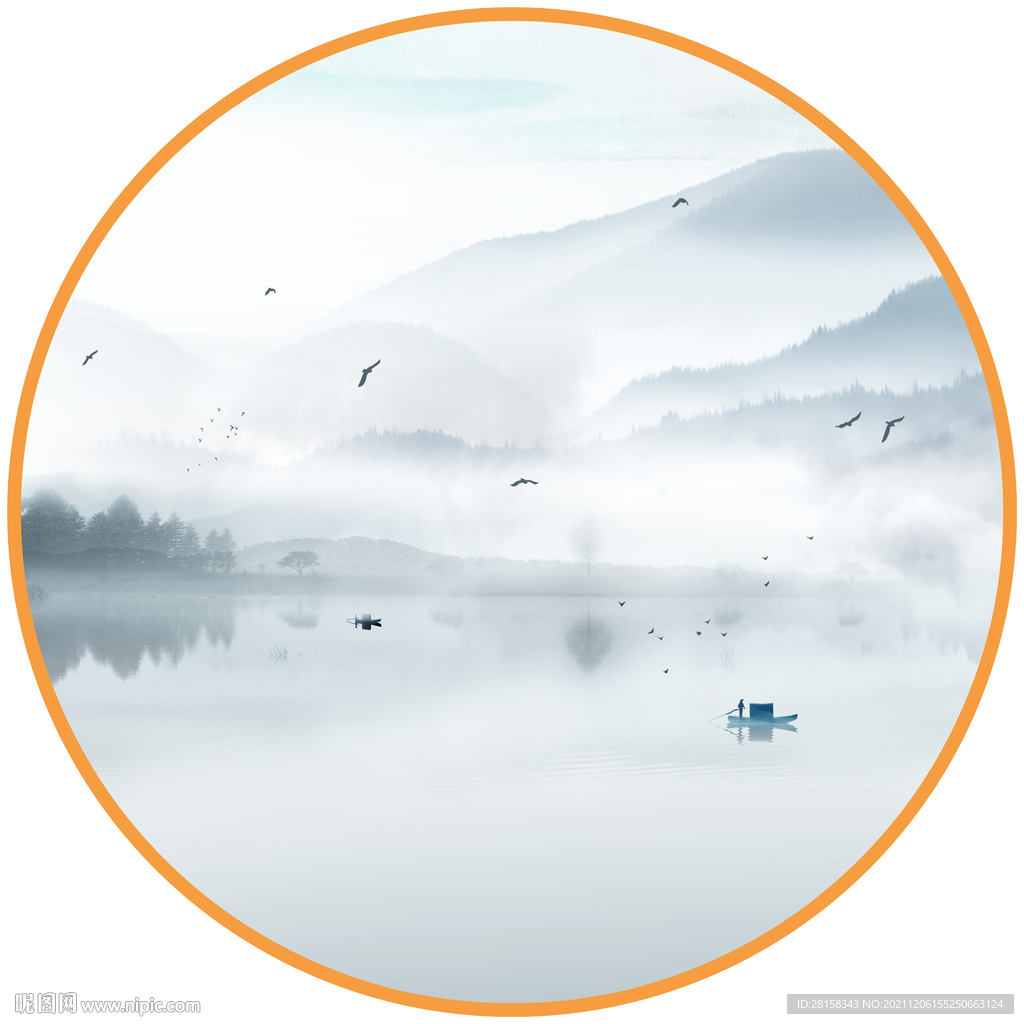水墨山水画