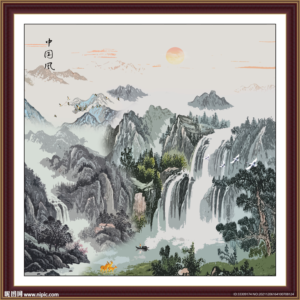 国画山水画