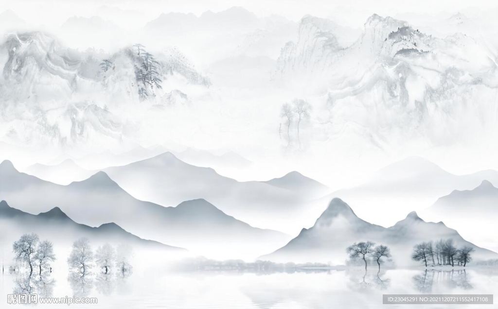 新中式背景墙