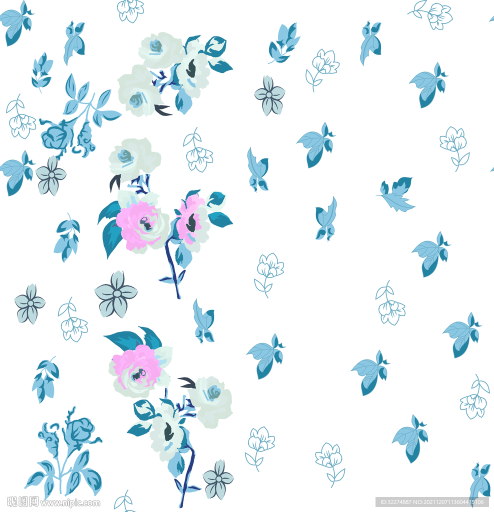 小碎花 精致碎花