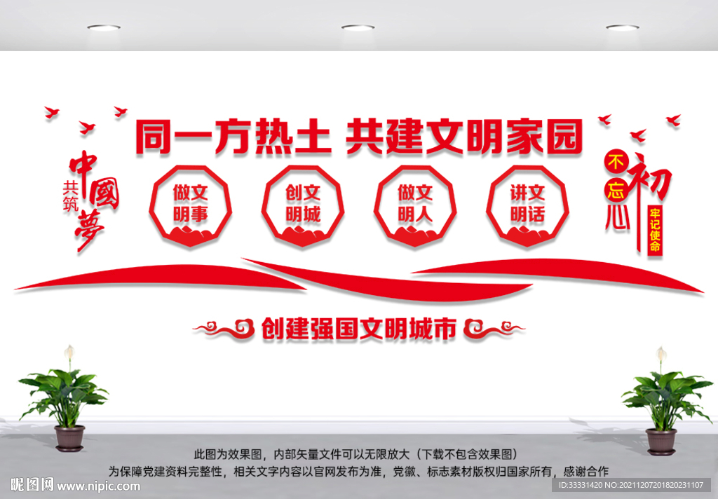 文明城市文化墙