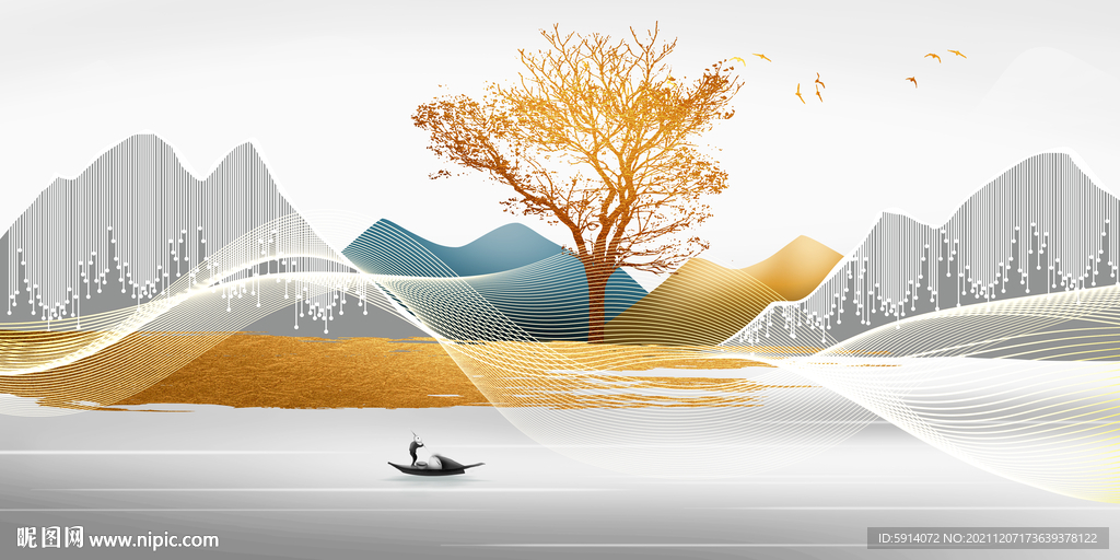 晶瓷画 抽象画 新中式