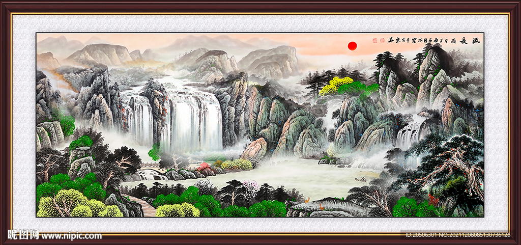 国画山水 