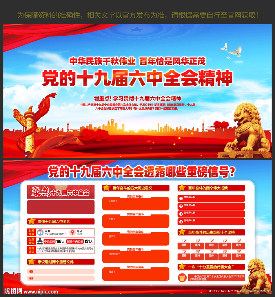 十九届 六中全会展板 