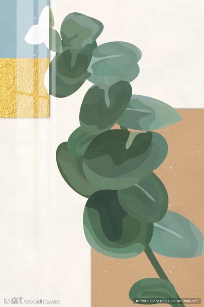 叶子装饰画