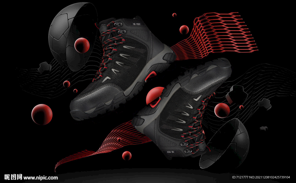 运动鞋海报
