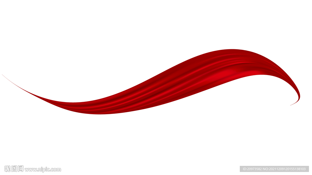 红色飘带素材