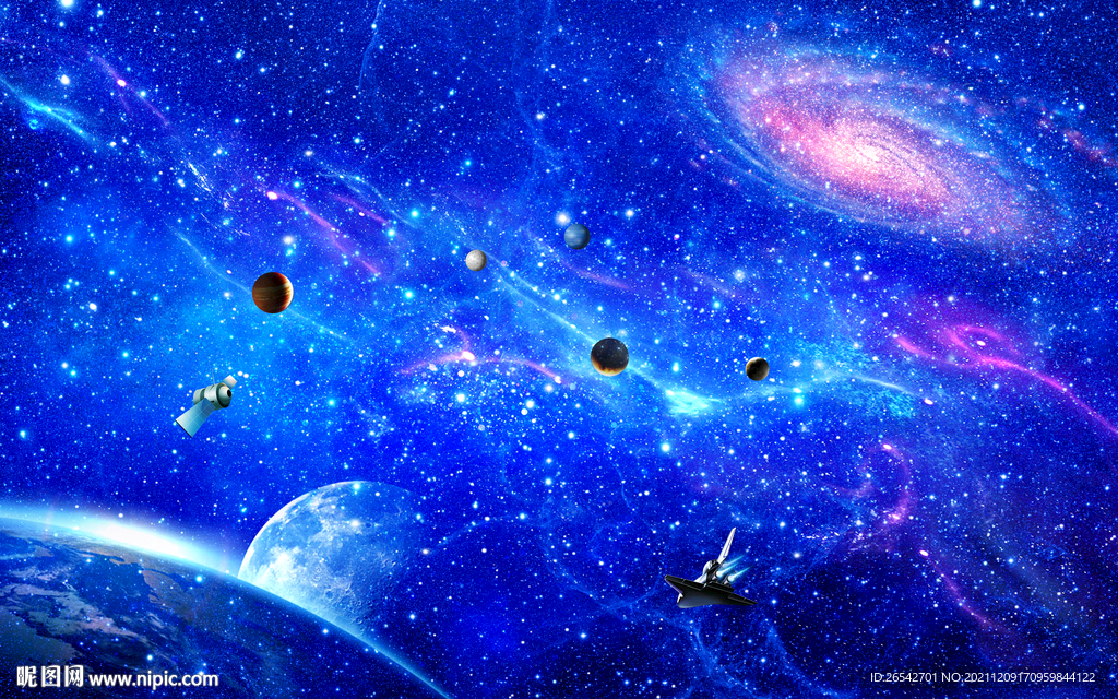 蓝色星空软膜天花