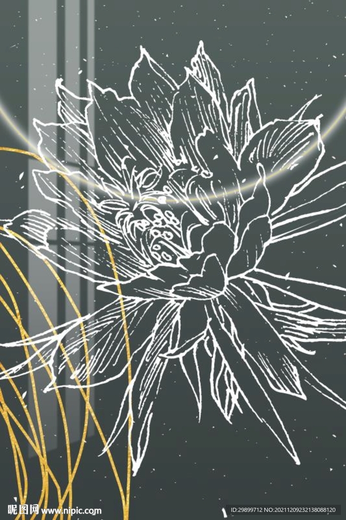 牡丹装饰画