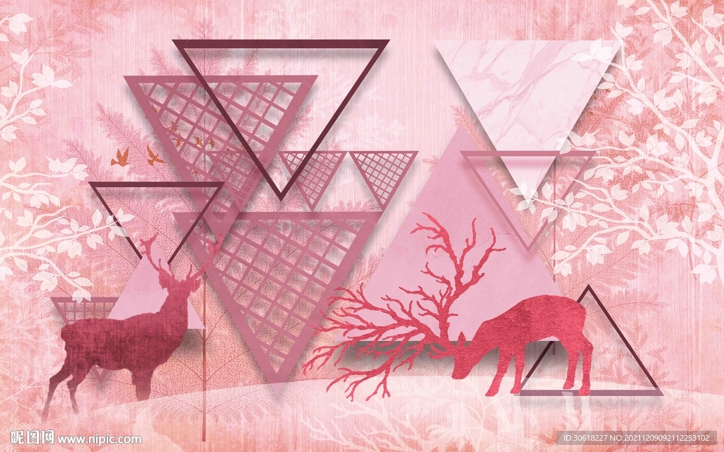 网红背景墙打卡墙 