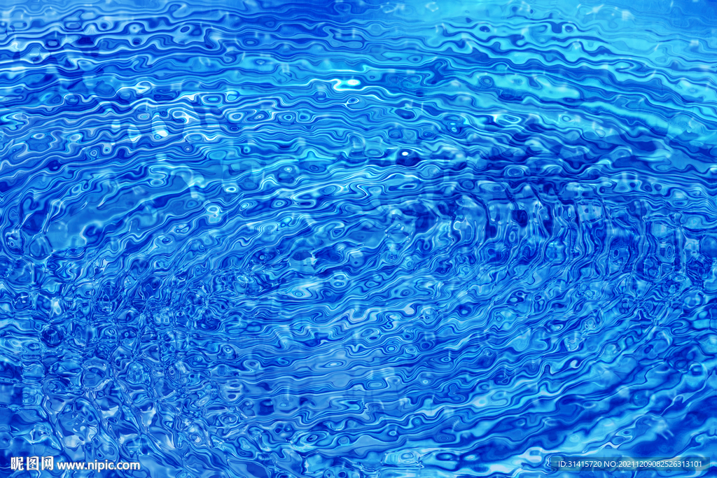 蓝色水纹