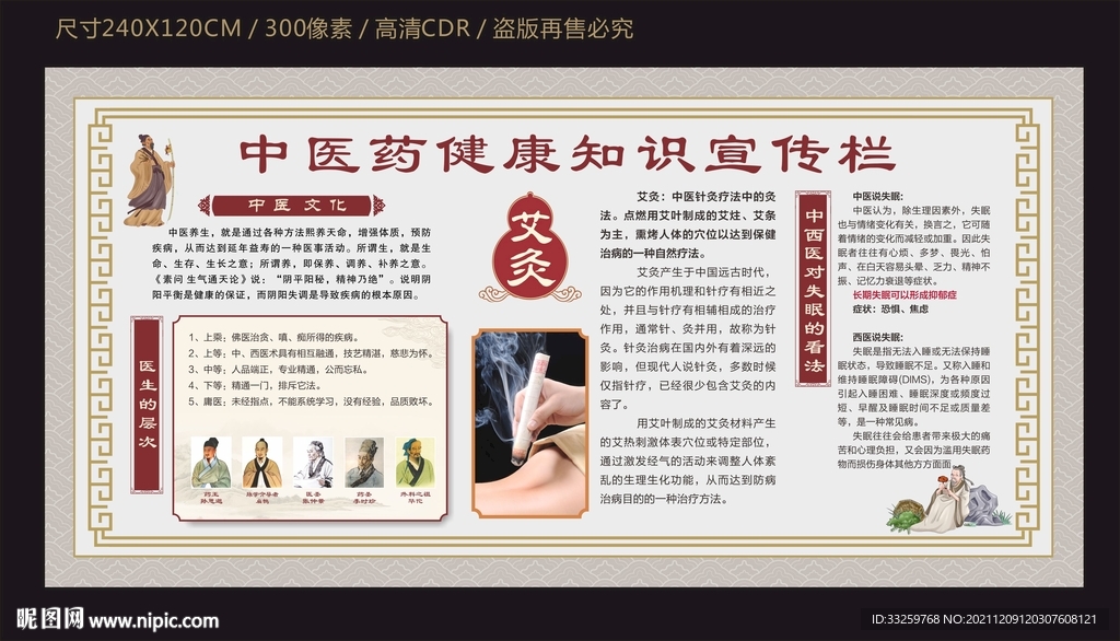 中医药宣传栏