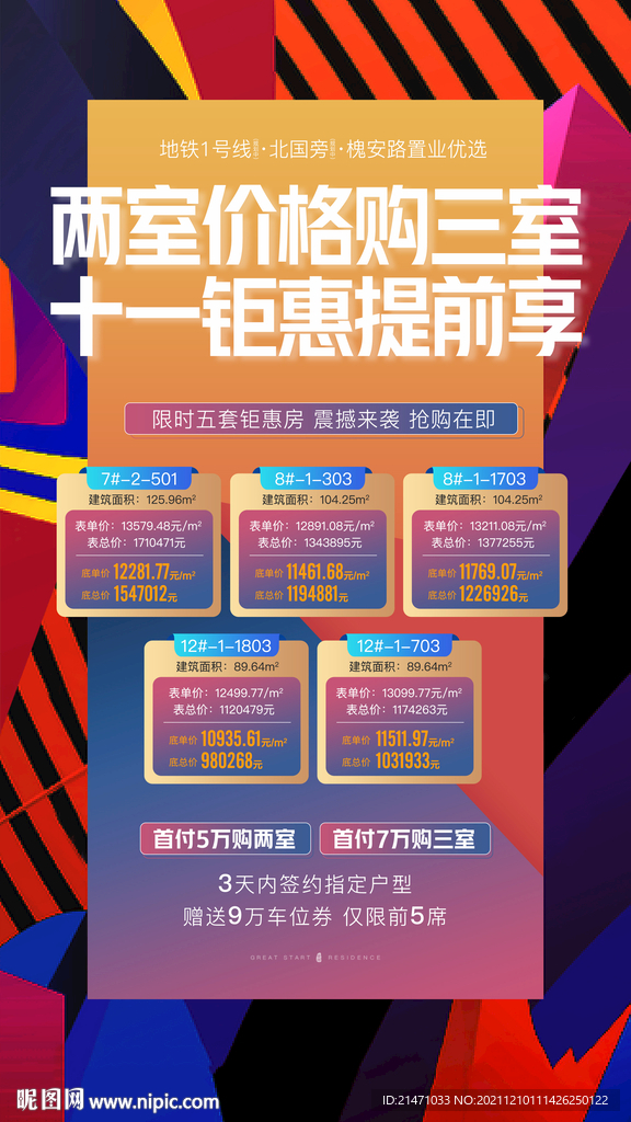 特价房政策海报