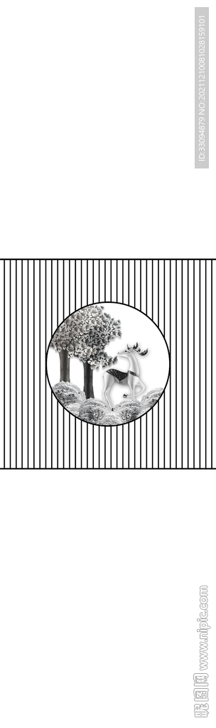 高清分层透明底平开门打印图