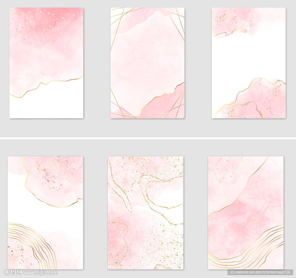 水墨花纹背景图