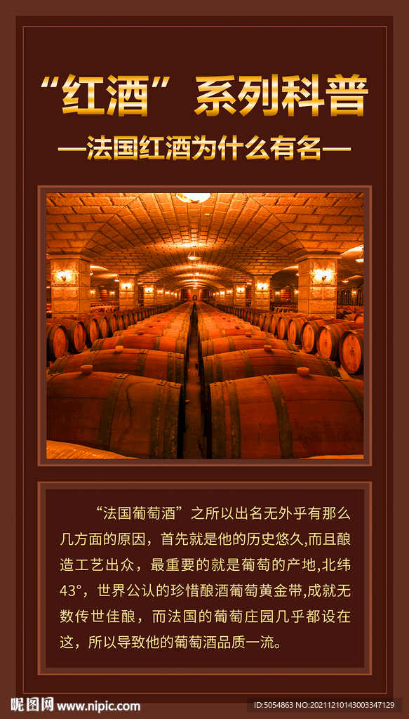 红酒科普海报