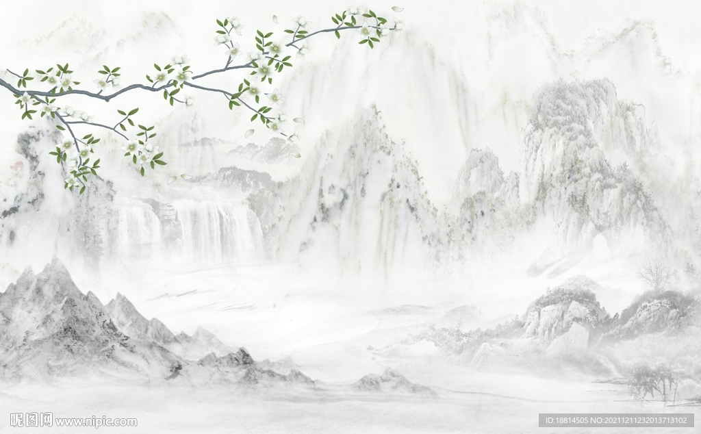 新中式电视背景墙