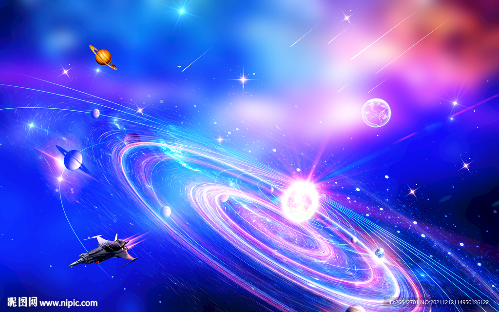 梦幻星空婚礼背景
