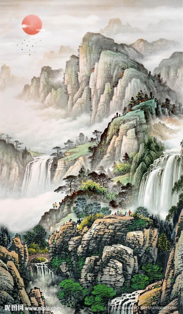 流水生财玄关
