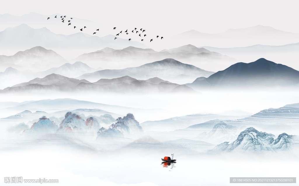 新中式电视背景墙