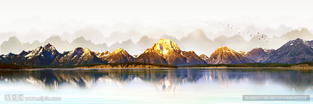 晶瓷画抽象画山水风景画