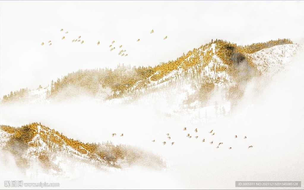 晶瓷画抽象画山水风景画