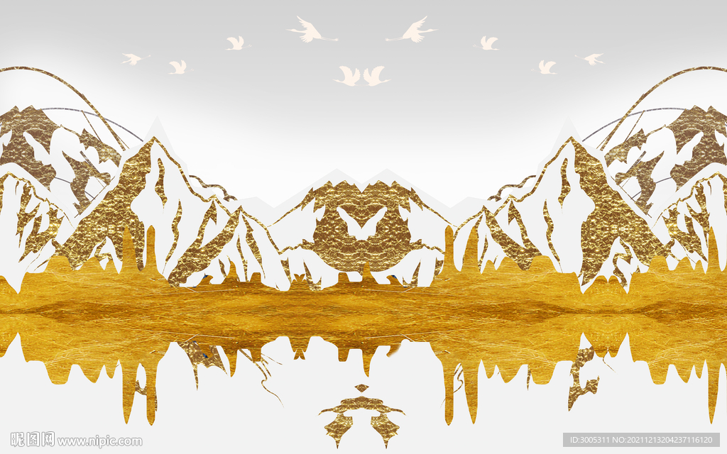 晶瓷画抽象画山水风景画