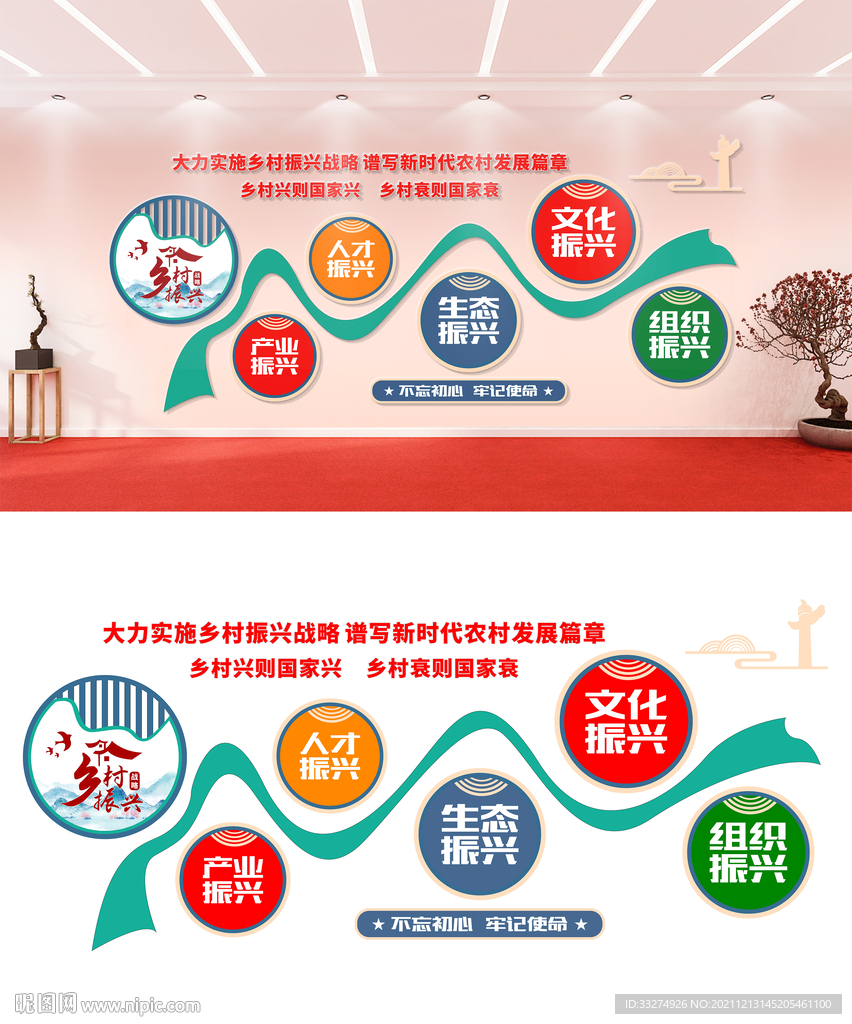 乡村振兴文化墙设计