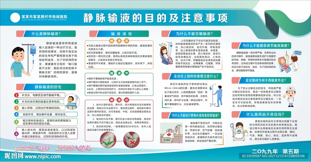 静脉输液宣传栏