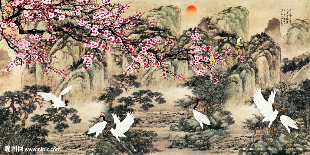 松鹤图
