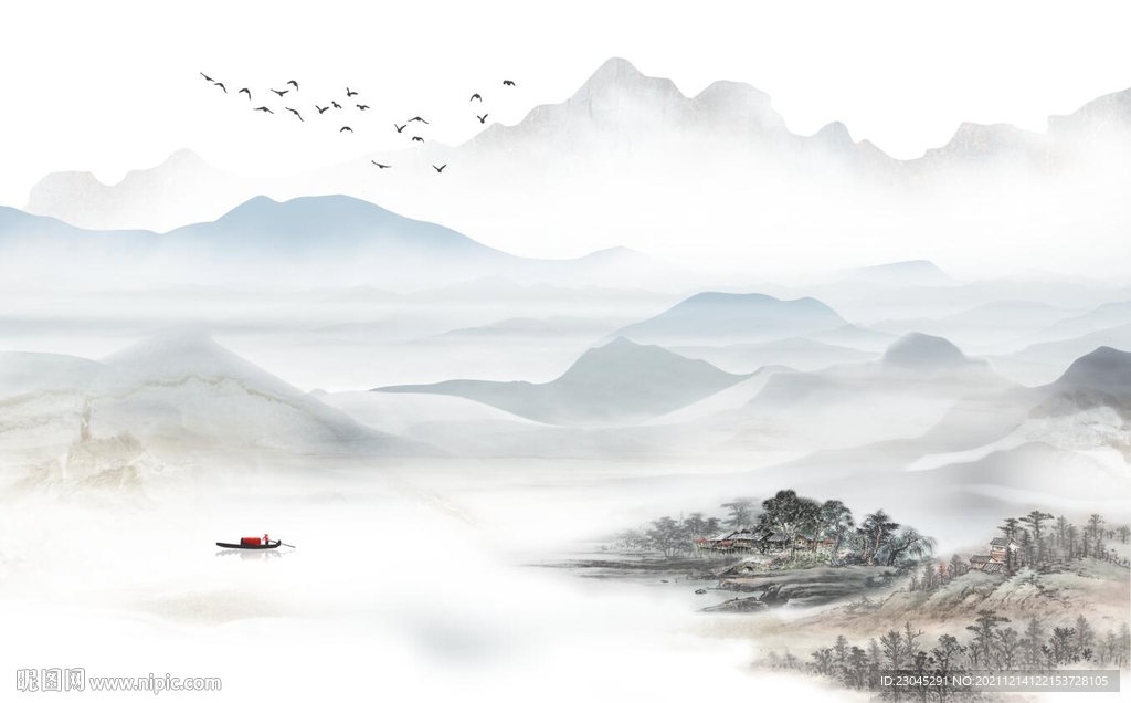 新中式电视背景墙