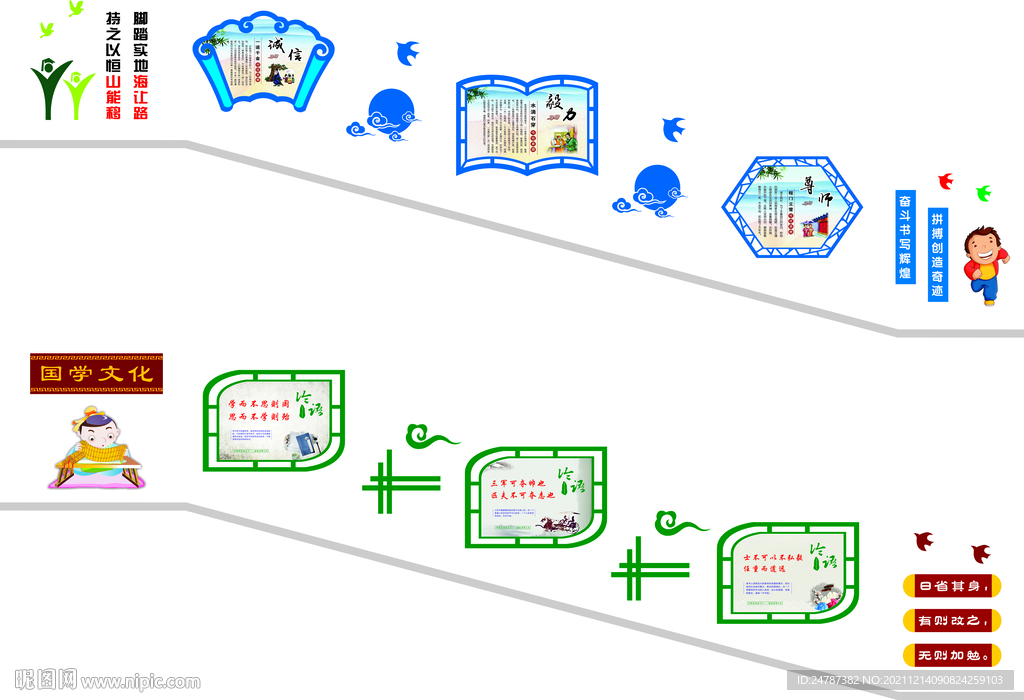 校园文化   楼梯文化