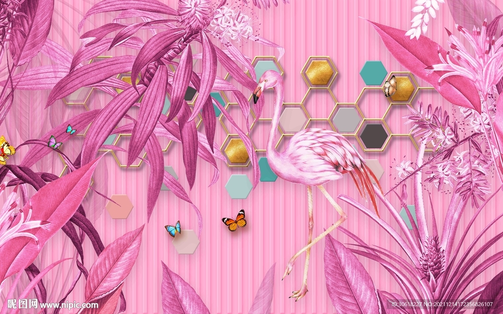 网红直播背景墙打卡墙