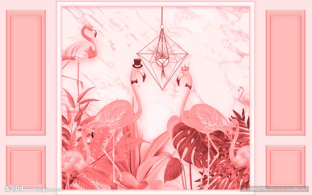 网红直播背景墙打卡墙