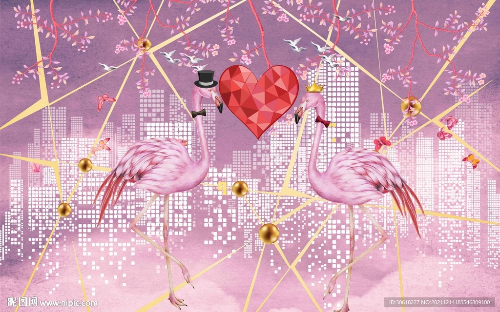 网红直播背景墙打卡墙