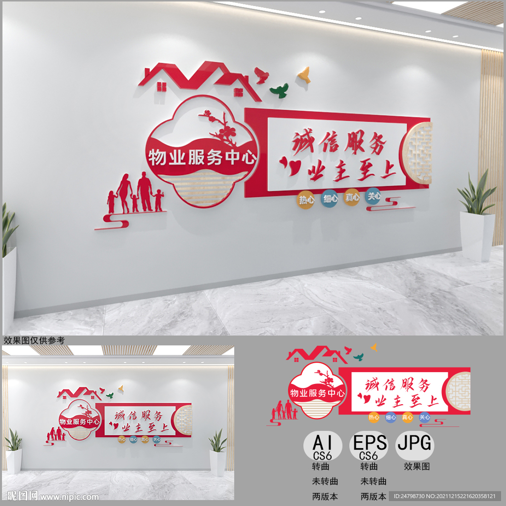 物业服务中心文化墙