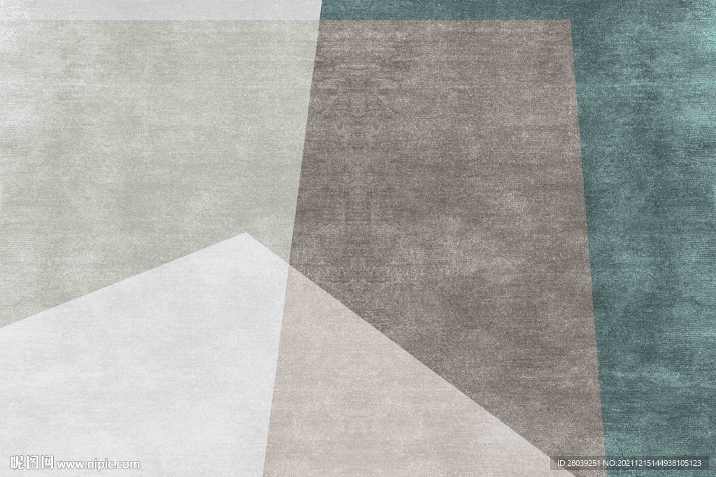 现代几何图片地毯