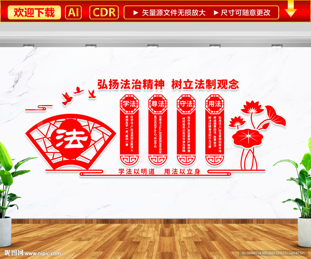 学法用法文化墙