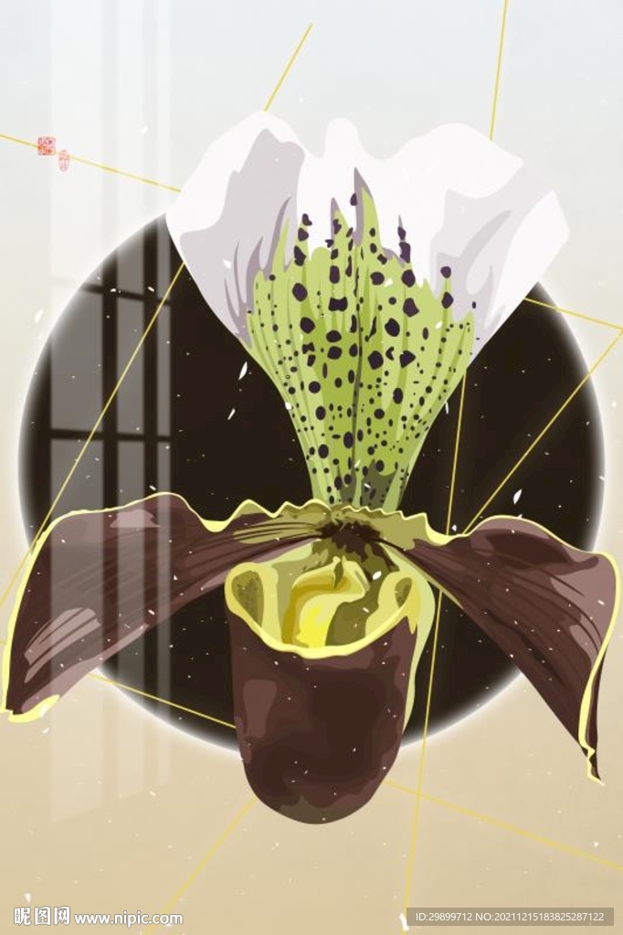 兰花装饰画