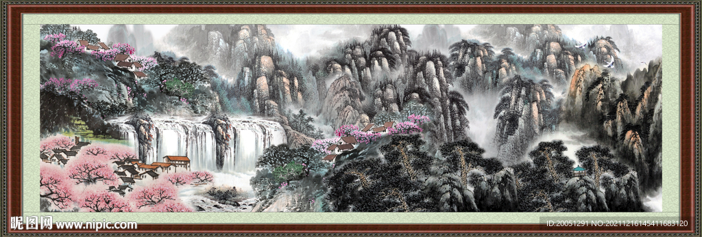 中堂山水画