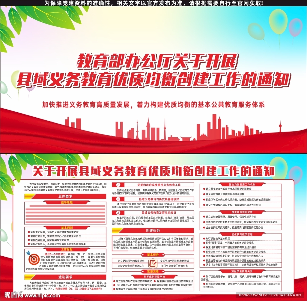 县域义务教育优质均衡创建工作