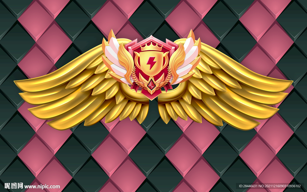 网红翅膀直播背景墙